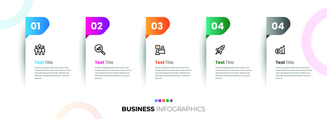 A set of 4 steps corporate business infographic template design with shadow gradient effects