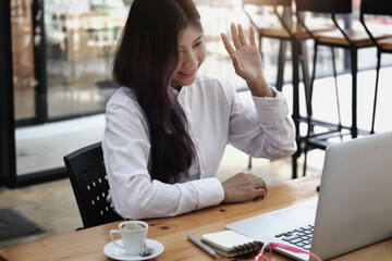 Company employees are making to facetime friends through the system. Internet to keep distance during the corona virus.