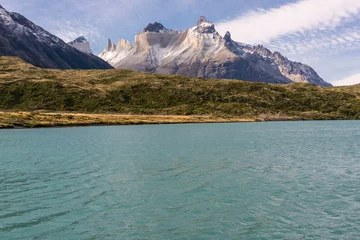 Photo sur Plexiglas Cuernos del Paine Cornes de Paine, 2600 mètres, trekking W, Parc National Torres del Paine, Système national d& 39 aires sauvages protégées de l& 39 État du Chili.Patagonie, République du Chili, Amérique du Sud
