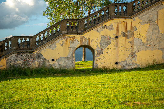 Sunset in Hedec monastery, Czech Republic