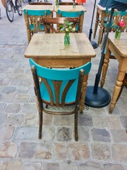 Terrasse d'un café à Lille (France)