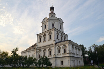 Fototapeta na wymiar Church of Michael Archangel (1690s) in Andronikov Monastery of Saviour (1357), Moscow, Russia 