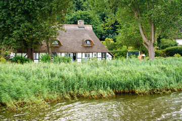 Beautiful Schlei region in Germany, Schleswig Holstein. German landscape in summer. Schlei river...