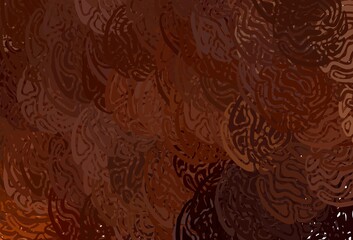 Dark Red vector texture with wry lines.