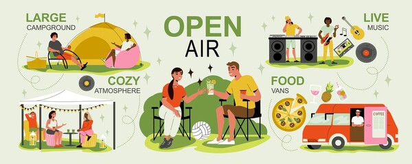 Open Air Music Festival Infographics