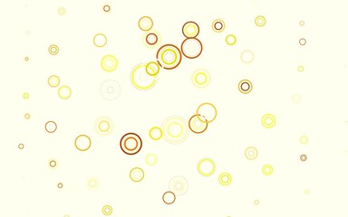 Light Green, Yellow vector texture with disks.