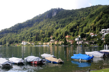 ponte tresa in swiss lake lugano