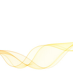 vector yellow wave. modern illustration. eps 10