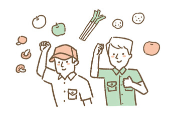 農家で働く人たち_カラー05