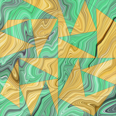 Abstract prints, creative tile surface. Triangles, abstract background. Modern mosaic wallpaper. Art deco pattern. Geometric texture.