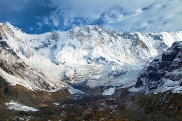 Obraz premium Mount Annapurna from Annapurna south base camp