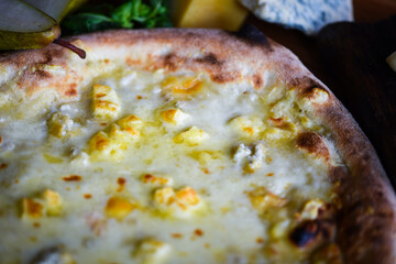 delicious Italian pizza with fresh ingredients