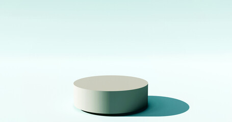 The podium is realistic. 3d rendering.