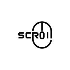 Scroll wordmark, creative logo design.