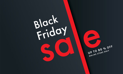 Black Friday, sale, banner design template, limited time only, abstract background, vector.