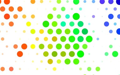 Light Multicolor vector Beautiful colored illustration with blurred circles in nature style.