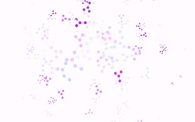 Light Blue, Red vector pattern with artificial intelligence network.