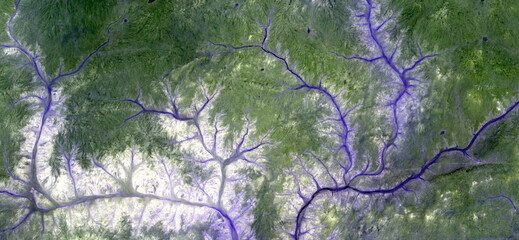 the sources of the Nile, abstract photography of the deserts of Africa from the air. aerial view of...