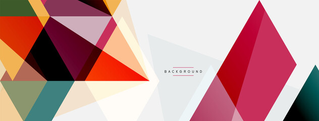 Mosaic triangles geometric background. Techno or business concept, pattern for wallpaper, banner, background, landing page