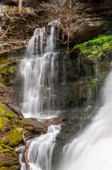 Fototapeta na wymiar Beautiful Waterfall in the Forest