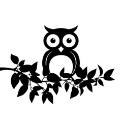 Owl icon isolated on white background