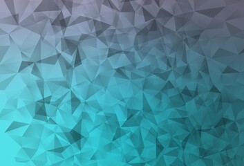 Fototapeta premium Light Pink, Blue vector shining triangular background.