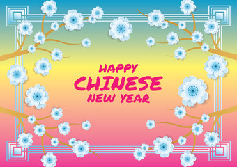 chinese new year art vector background 