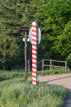 Polish border post at tripoint of Slovak, Czech Republic, and Poland.