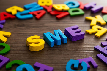 Business model. Key to success. SME Small and Medium-sized Enterprises Concept