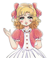 70年代少女漫画・嬉し泣きの金髪お嬢様・紹介する