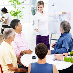 Obraz premium Team working together in an office