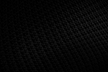 Black fabric texture background, abstract fabric pattern