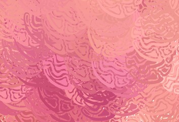 Light Pink vector template with lines.