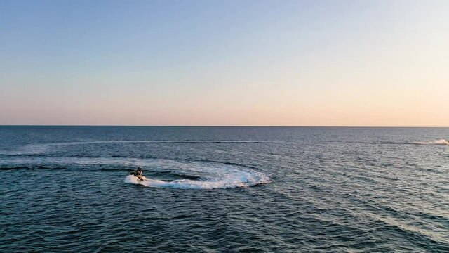 Water  scooter on the sea 4