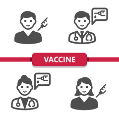 Vaccine, Vaccination Icons