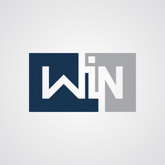 Win Text vector design illustration