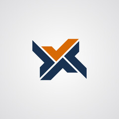 Letter X vector design illustration