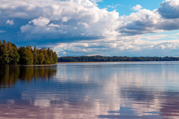 View of Hepojarvi (Khepojärvi) Lake.