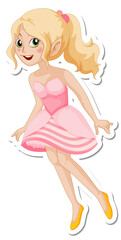 Little angel cartoon character sticker