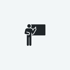Teacher vector icon illustration sign