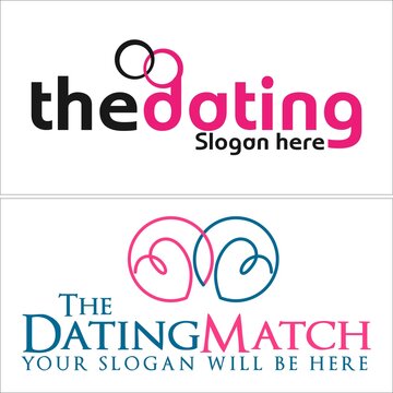 Dating matchmaking heart love logo design