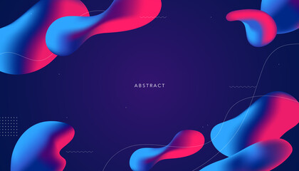 abstract fluid shapes background. Vector illustration