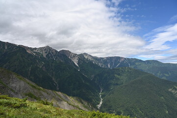 Naklejka premium Mt hakuba in summer