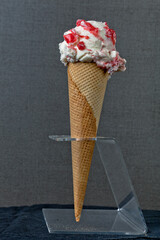 Helado de Yogourt con fresa