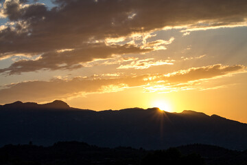 Atardecer en Almudaina-España