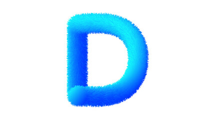 letter a from a flower isolated