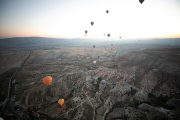 Colourful balloons on the sky at Cappadocia