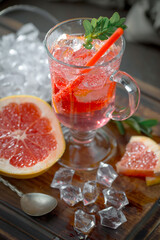 Glasses of wine on a black background.