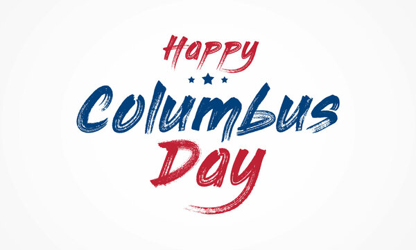 Columbus day is observed every year in October, a federal holiday in the United States, which officially celebrates the anniversary of Christopher Columbus' arrival in the Americas in 1492. Vector