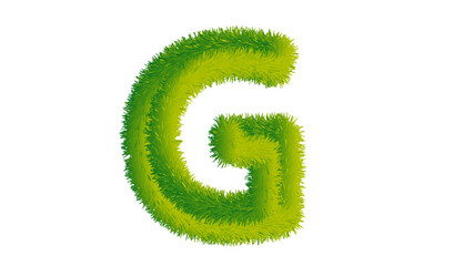 letter a from a flower isolated